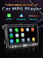 Radio De Coche DuoDton 2din 9'' Pantalla Táctil HD Con CarPlay Para VW Volkswagen Golf Passat Seat Reproductor Multimedia MP5 FM Estéreo Negro - details 0