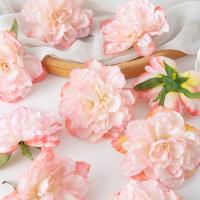 Flores Artificiales De Seda Con Borde Carbonizado Y Peonías Para Decoración De Ropa Boda Cabello Librería Hogar Y Uso Diario Pack De 5/10 - details 3