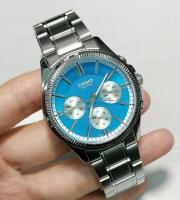 Reloj deportivo hombre Casio Enticer MTP-1375D-2a2 dial negro correa de acero resistente al agua 50m - details 3