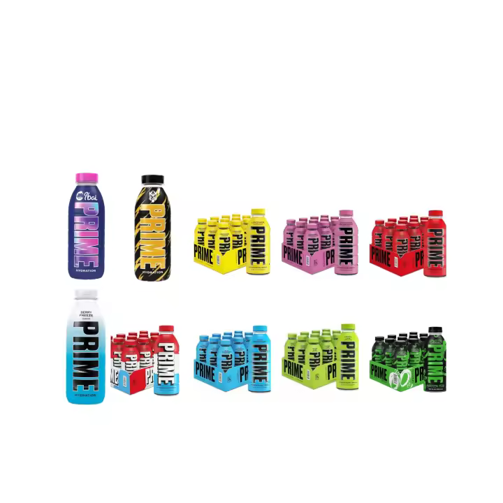 PRIME BEBIDAS 4-6-8Botellas Hydration ENERGETICA DEPORTIVA 500ML SURTIDOS DE SABORES ISHOWSPEED LEMONADA,GLOWBERRY,KINGS WORLD CUP,BLUE RASPBERRY,ICE POP,LIMA LIMON,TROPICAL PUNCH,BERRY FREEZE,IBAI,MODELOS DIFERENTES A ELEGIR - 1