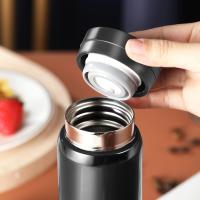 Botella Térmica para bebidas frías y Calientes, mantiene El color durante 12 horas y el frío Dura 6 Horas (Negro, 200 ml) - details 2