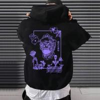Sudadera De Fleece Casual Para Hombre Y Mujer Estampada Gótica Abrigada Con Capucha Estilo Harajuku Suelta Y Grande Para Otoño E Invierno Streetwear - details 3