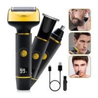 3 en 1 trimmer eléctrico de los hombres conjunto combinación de pantalla de visualización digital conjunto cortadora de pelo - details 2