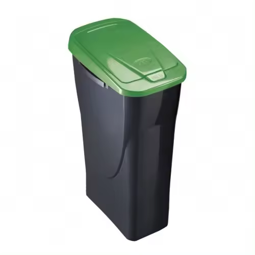 CUBO ECOBIN 25L. CON TAPA VERDE- EHLIS - 1