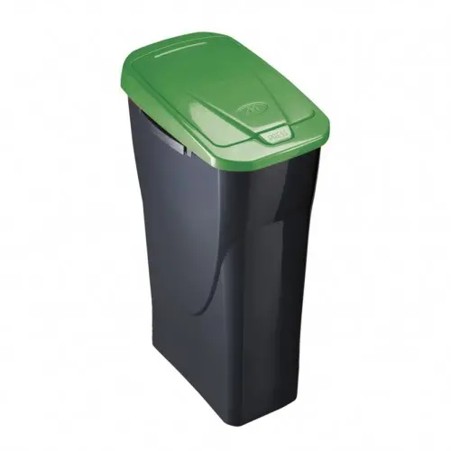 CUBO ECOBIN 25L. CON TAPA VERDE- EHLIS - 1