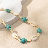 Collar Boho De Concha Natural Para Mujeres Y Niñas Con Estrella De Mar Y Caracol Cadena De Hilo Suave Joyería De Playa Para Vacaciones Regalo - details 7