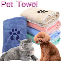 Toalla Para Mascotas Pequeñas 1pcs Toalla De Baño Suave Para Perros Y Gatos Absorción De Agua Limpieza De Mascotas Tamaño 35x75cm - details 0