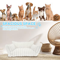Sofá Para Gatos Y Perros Cama De Invierno Caliente Muebles De Lujo Fácil De Lavarse Y Retirar Funda Removible Para Pequeños Y Medianos Mascotas - details 6