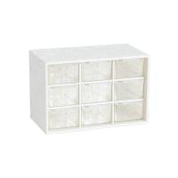 Caja De Almacenamiento Para Joyería Y Suministros De Escritorio Con 9 Compartimentos Pequeño Y Transparente Para Dormitorio Estudiante - details 4