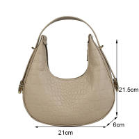 Bolso De Hombro En Forma De Crescent Para Mujer Bolso De Armpita Diseñador Bolso De Mano Diario Bolso Para Teléfono Vintage PU Suave - details 29