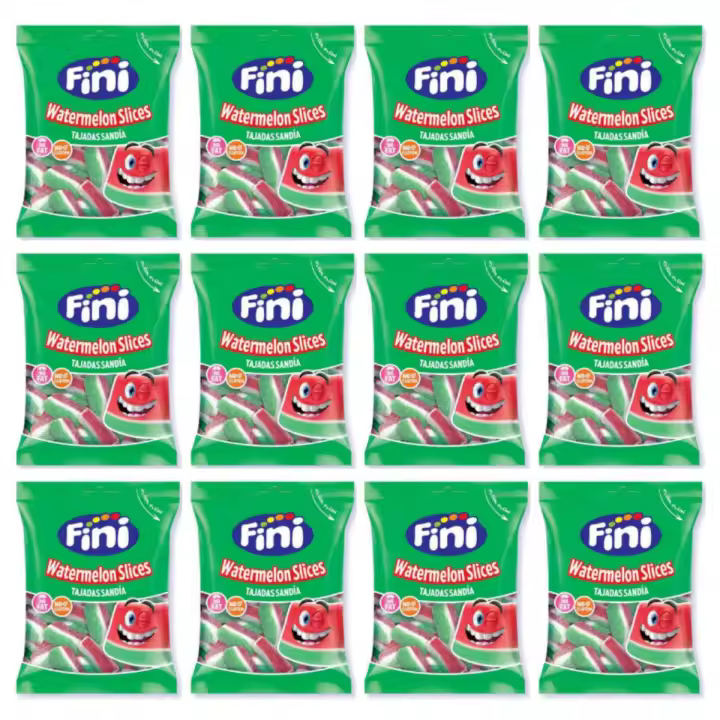 FINI Watermelon Slices Tajada Sandia 90gr Caja 12 unidades - 1