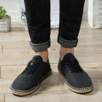 Zapatos Planos Casuales De Lino Clásicos Para Hombres Y Mujeres Mocasines De Canvas Moda Zapatería Pesca Talla Grande - details 11