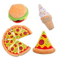Juguete De Peluche Lindo Para Mascotas Simulación De Pizza Hamburguesa Helado Sonido Juguete Interactivo Para Perros Y Gatos - details 6