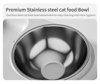 Fuente De Agua Para Gatos 2 En 1 Con Alimentador Automático Y Tazón De Comida 3L Filtro Recirculante Dispensador De Agua Para Mascotas - details 12
