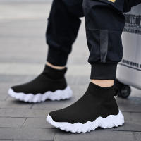 Zapatillas De Deporte Para Niños Y Niñas Suela Alta Cómodas Transpirables Moda Tejidas Zapatos Deportivos Casuales Para Correr Y Tenis - details 6