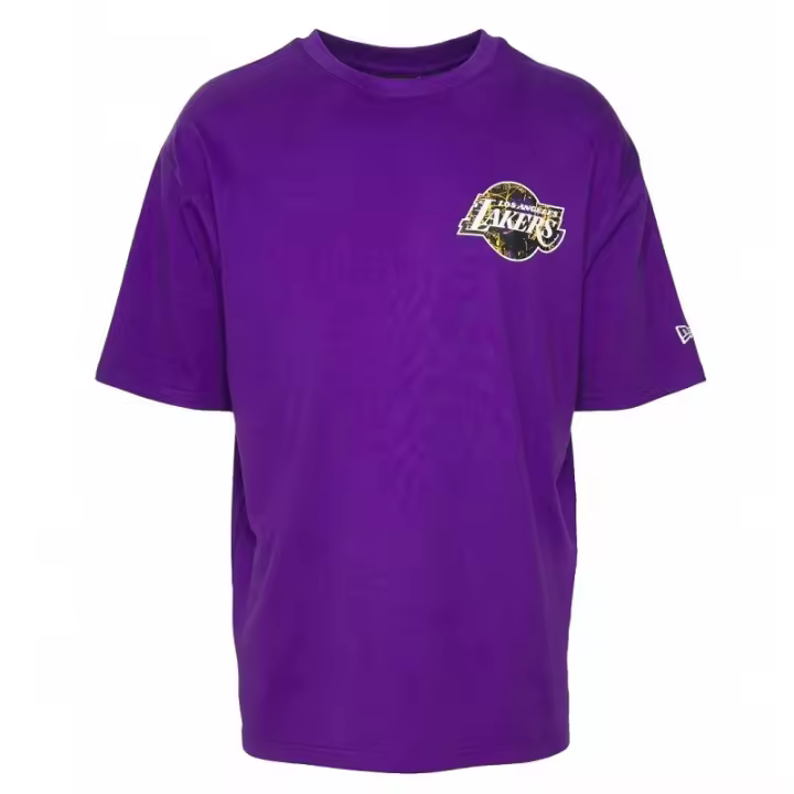 Camiseta New Era Lakers "Infill Team Logo" Oversized en Morado - 1