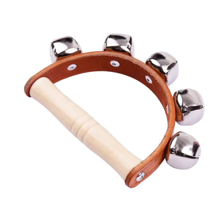 Campanas De Mano Con Mango De Madera Jingle Bells 5pcs/7pcs Instrumento Musical Para Clase De Música Juguetes Educativos - 1