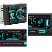Receptor De Radio Para Coche HIPPBQCC 1 Din MP3 Bluetooth Con Control Remoto 7 Colores 60W*4 Estéreo FM Y Función De Encontrar El Coche AUX/2 USB - details 5