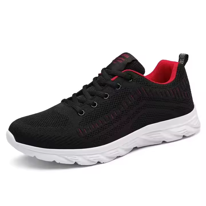 Zapatos De Correr Para Hombre Casual Transpirables Talla 39-46 Zapatillas De Tenis Ligeros Para Exteriores Y Caminar Con Cordones Mesh - 1
