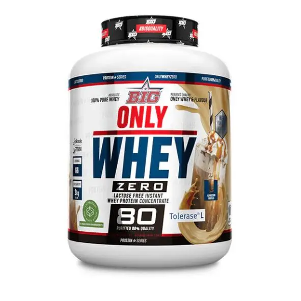 ONLY WHEY ZERO (2KG) CAPUCHINO VAINILLA - Big| Sin lactosa | Sin azúcares añadidos | Alta calidad - 1