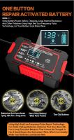 Cargador de batería de coche totalmente automático de 12 V y 6 A con pantalla LCD digital. Cargadores de reparación Power Pulse. Cargadores de batería de plomo-ácido húmedos y secos. - details 5