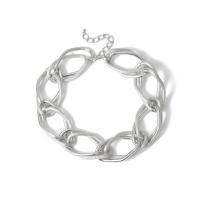 Collar Gargantilla Punk Multicapa Dorado Para Mujer Joyería Hip Hop Cadena Gruesa Y Gruesa Collar Clavícula Gran Tamaño - details 7