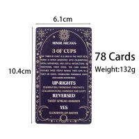 Baraja De Tarot Para Fortuna Y Divination Versión Inglesa 78 Tarjetas Para Principiantes Juego De Tablero Para Jóvenes Y Adultos - details 0