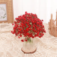 Arreglo De Flores Artificiales Gypsophila Para Boda Decoración De Mesa Con Lazo De Novia En Vaso De Plástico Adecuado Para Fiestas Y Decoración Del Hogar - details 6