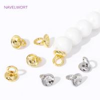 Conector De Bracelete De Perla De 4.5/6MM En Latón Galvanizado De 18K Con Anillo Para Accesorios De Joyería DIY - details 14