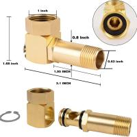 Adaptador De Tubo De Jardín APWIKOGER De Latón Conector GHT a 0.8 Juego De Conexiones Para Jardín Accesorios De Rotación Fácil Instalación Sin Herramientas Necesarias - details 9