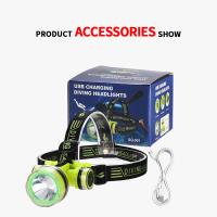 Linterna Profesional LED SQ-902 Para Natación Con Luz De Búsqueda Submarina IPX8 Impermeable Recargable Máxima 350m Para Pesca - details 8
