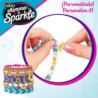 Cra-Z-Art Shimmer N Sparkle - Kit para hacer pulseras, juego de pulseras para niñas, incluye abalorios brillantes, perlas, cuentas heishi, alfabeto, cuentas geométricas de colores, manualidades niña, juguetes de niñas de 8 años - details 3