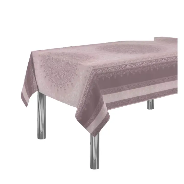 ARTEMANTEL Mantel Antimanchas ARABESQUE ROSA de Poliéster para Mesa Rectangular o Redondo - Elegancia y Practicidad - 1