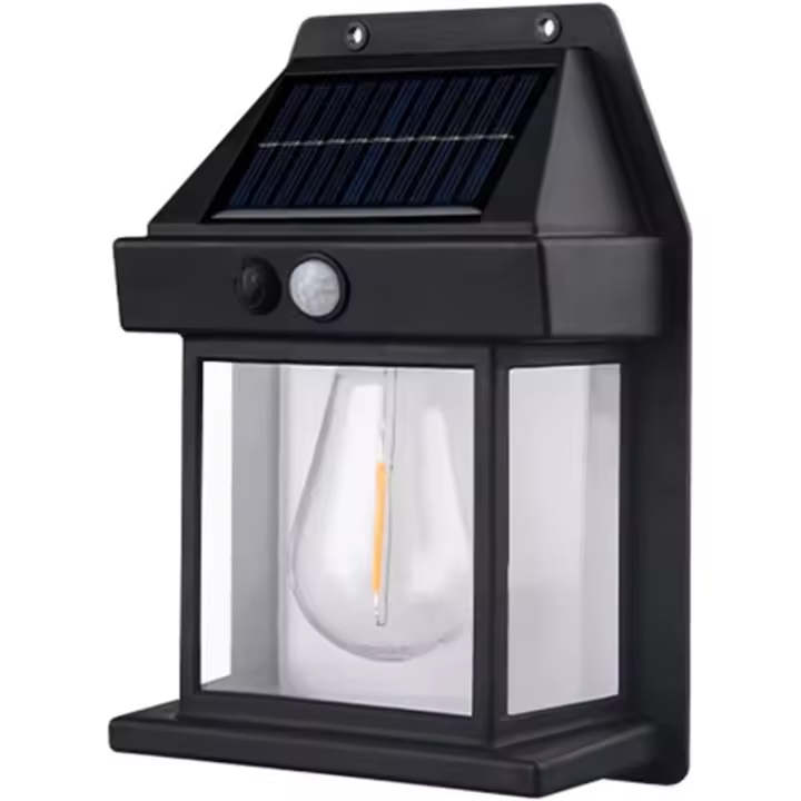 Luz de pared de tungsteno solar, lámpara de interacción de sensor al Aire Libre accesorios de iluminación exterior montaje en pared IP65 impermeable - 1