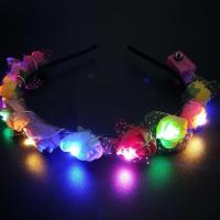 Diadema LED Para Niñas Diadema De Flores Brillante Para Boda Cumpleaños Fiesta Luminosa Regalo De Fiesta De Novia Corona Neón - details 6