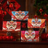 4/12 PCS Sobres Rojos Para Año Nuevo Chino 2025 Billetera De Dinero Para El Año Del Serpiente Regalos De Suerte Para El Festival Del Primavera - details 0