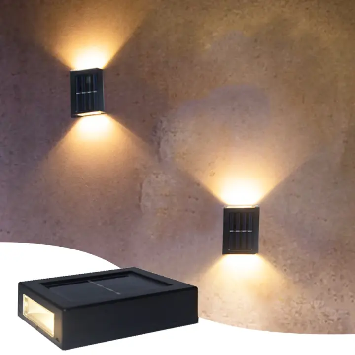 Lámpara Solar para Exterior - Luz LED para pared-Impermeable-Decoración de Jardín - 1