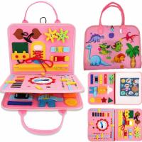Tablero de Fieltro Educativo para Niños - Juguete DIY de Aprendizaje Temprano, Montessori, Tablero Ocupado para Bebés y Preescolar - details 12