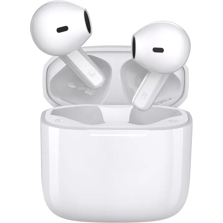 Auriculares inalámdricos with Bluetooth 5,3, Control táctil, IPX5, reducción del Ruido Estéreo 3D HD, with Microphone y Estuche portátil para Todos los modelos de Android de Carga/iPhone/Samsung - 1