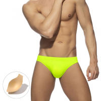 Bragas De Natación Para Hombres Sexy Sólido Low-Waist Con Empuñadura Y Acolchado Shorts De Playa Surfismo Baño Deportivo De Polyester Y Spandex - details 28