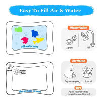 Juguetes Educativos Para Bebés Matriz De Juego Inflable De Agua Para Niños Y Niñas Regalo De Cumpleaños Actividad Divertida Para Tiempo En Pecho 0-6 Años - details 4