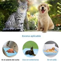 Alfombra De Enfriamiento Para Mascotas Tamaño Pequeño Para Perros Y Gatos Sillón De Hielo De Seda Húmeda Alfombra De Verano Para Animales Pequeños 5 Tamaños Disponibles - details 9