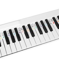Pegatinas De Teclado De Piano Marcador Rake Notas Para 61 88 Teclas Blancas Y Negras Musicales Teclado Electrónico Removible - details 6