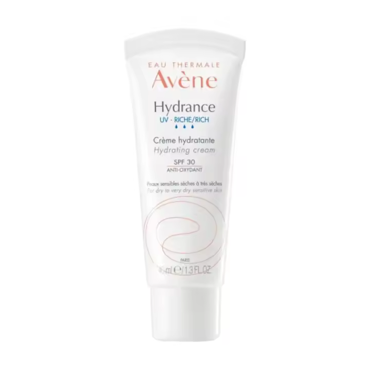 Avène Hydrance UV Rica SPF 30 - Crema Hidratante Intensiva - Protección Solar - Pieles Secas y Sensibles - 1
