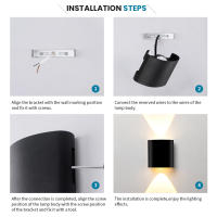 Lámpara De Pared LED Impermeable Para Exterior Luz De Jardín AC85-265 2W-10W Decoración De Habitaciones Para Dormitorio Sala De Estar Escaleras - details 7