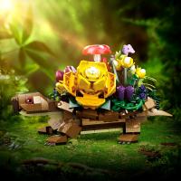 Kit De Modelado De 510 Piezas De Tortuga Juego De Construcción De Macetas Para Habilidades Mano-Ojo Regalos Para Cumpleaños De Niños Bloques De Flores Bricks Unisexos - details 0