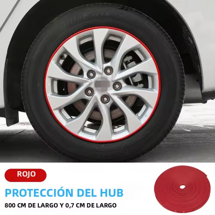 Protección De Eje De Neumático 8M Bumper Strip Para Coche Decorativo Para Ruedas Y Asientos Protección De Automóvil Cubierta De Cuidado Automotriz - 1
