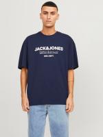Jack & Jones hombre Camiseta de Algodón Regular Fit - Amplio Mod JJGALE Logo estampado Moda Casual Informal REF 247782 - details 1