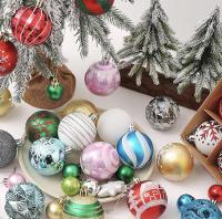 Pack 42 unds Bolas de Navidad, Exquisitas Bolas Navidad 6CM & 3CM Pintadas, Bolas Arbol de Navidad Brillantes, Juego de Bolas de Navidad Grandes Mini de dos Colores para Mezclar y Combinar (Verde, Dorado) - details 13