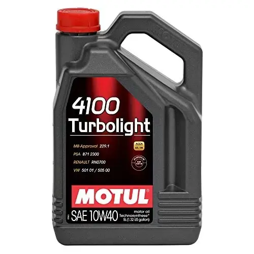 Motul ACEITE MOTUL 4100 TURBOLIGHT 10W40 5L - Protección del Motor - 1